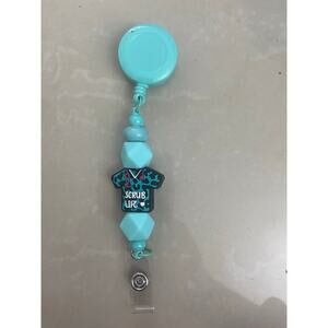 Teal Beadable Badge Reel - Perfect Gift for Nurses